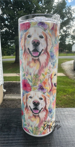 Golden Retriever Sublimation Tumbler