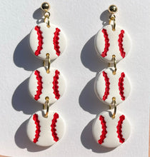 Load image into Gallery viewer, RTS Baseball / Softball Clay Earrings