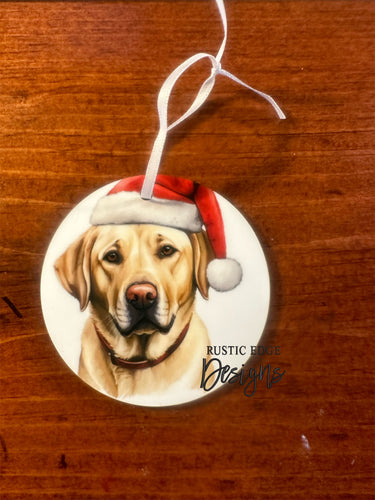 Yellow Lab Ornament