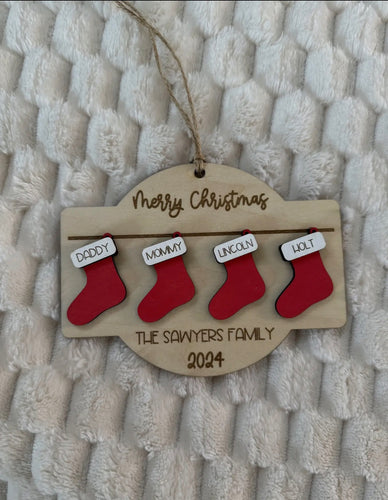 Family Stocking Ornament