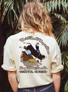 Can’t Keep A Cowgirl Down Bristol Norris Fundraiser T-Shirt