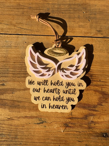 Ready To Ship Pink Wings Ornament