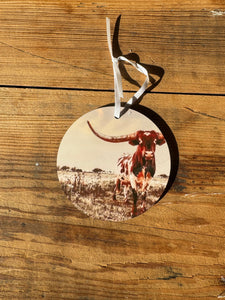 Ready To Ship Longhorn Ornament