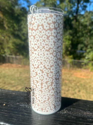 Boho Floral Sublimation Tumbler