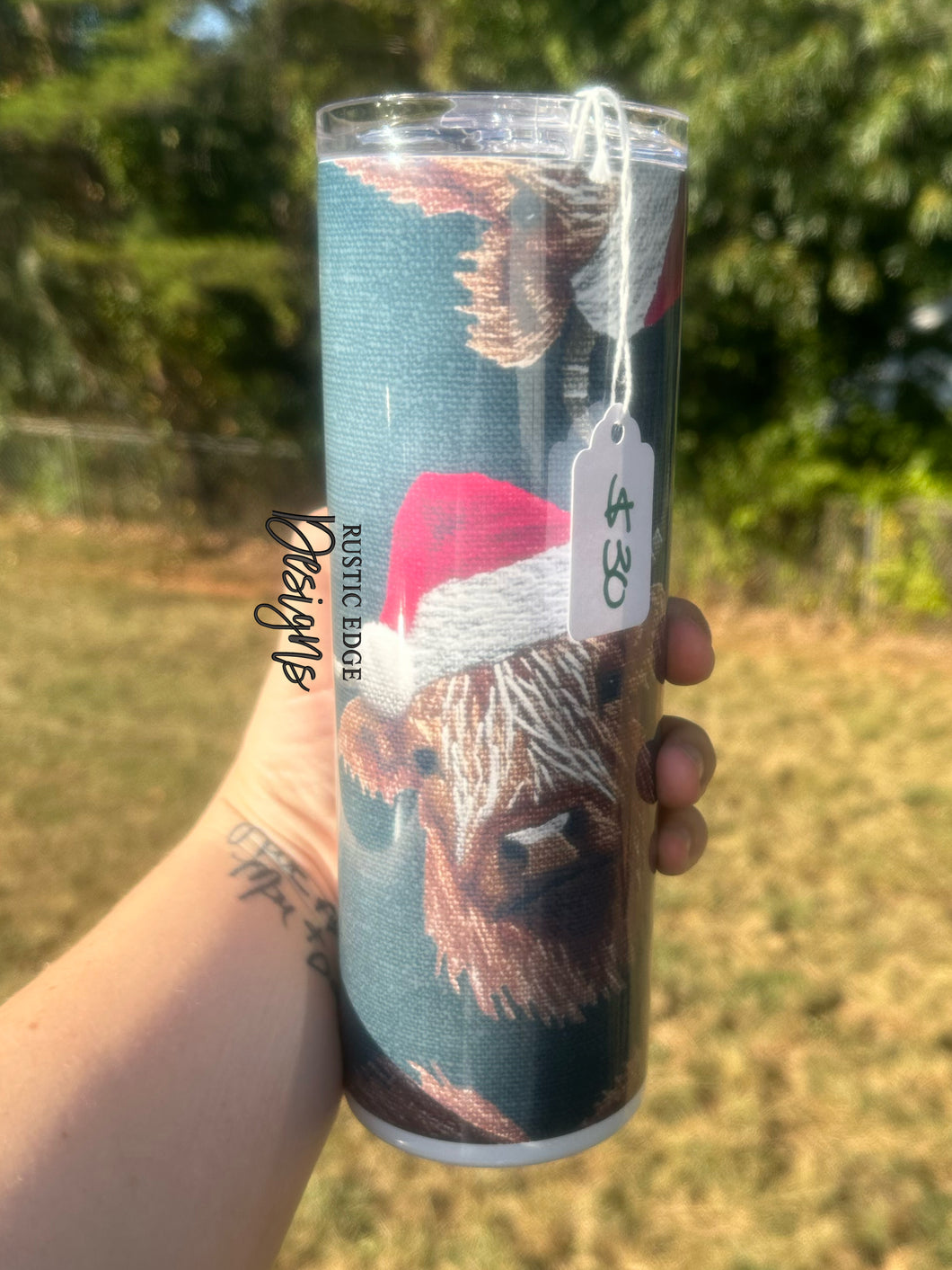 Christmas Highland Sublimation Tumbler