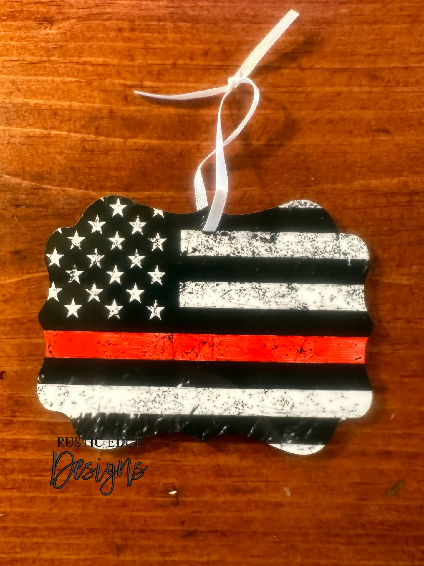 Thin Red Line Ornament
