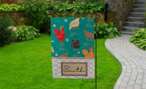Chicken Garden Flag