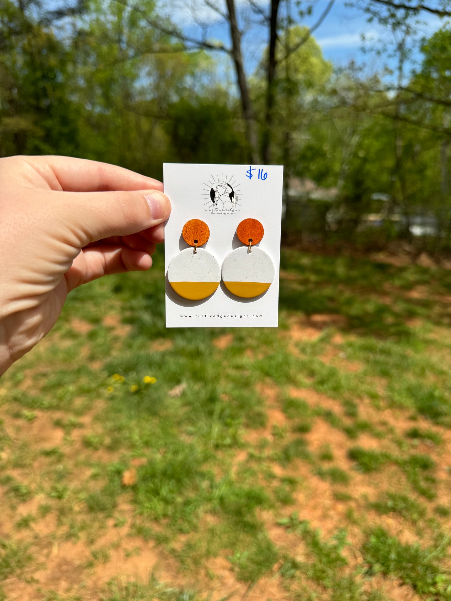 RTS The Very Jane Set Clay Earrings I Mustard