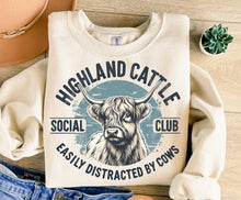 Load image into Gallery viewer, Highland Cattle Easily Distracted By Cows Social Club