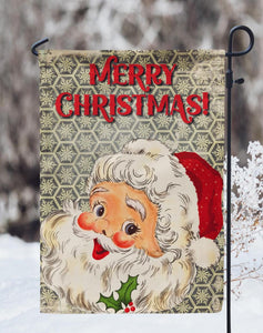 Merry Christmas Santa Garden Flag