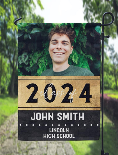 Personalized Graduation Garden Flag
