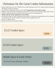 Load image into Gallery viewer, Christmas On The Farm 2026 Vendor Fee