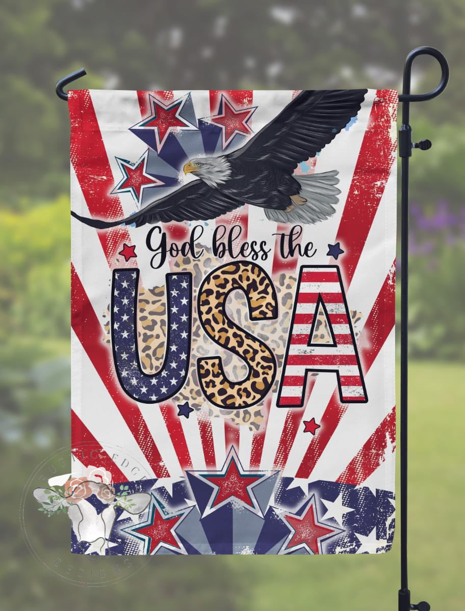 God Bless The USA Garden Flag