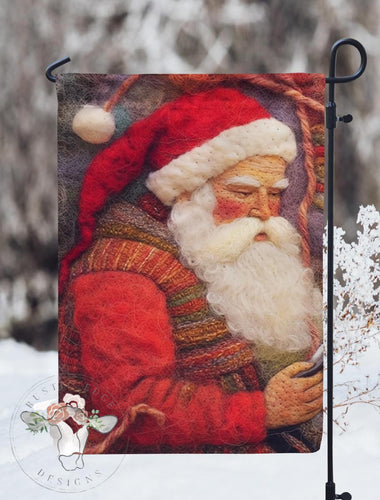 Santa Garden Flag
