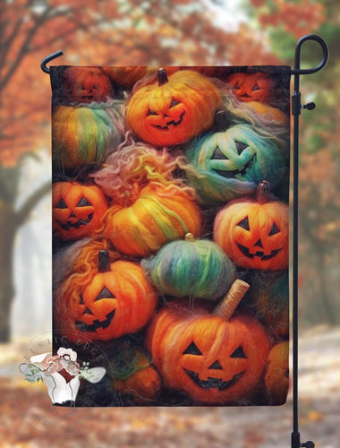 Pumpkins Garden Flag