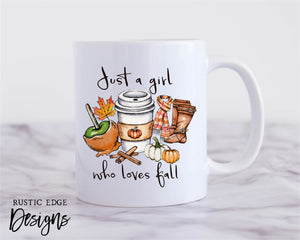 Just A Girl Who Loves Falls Mug