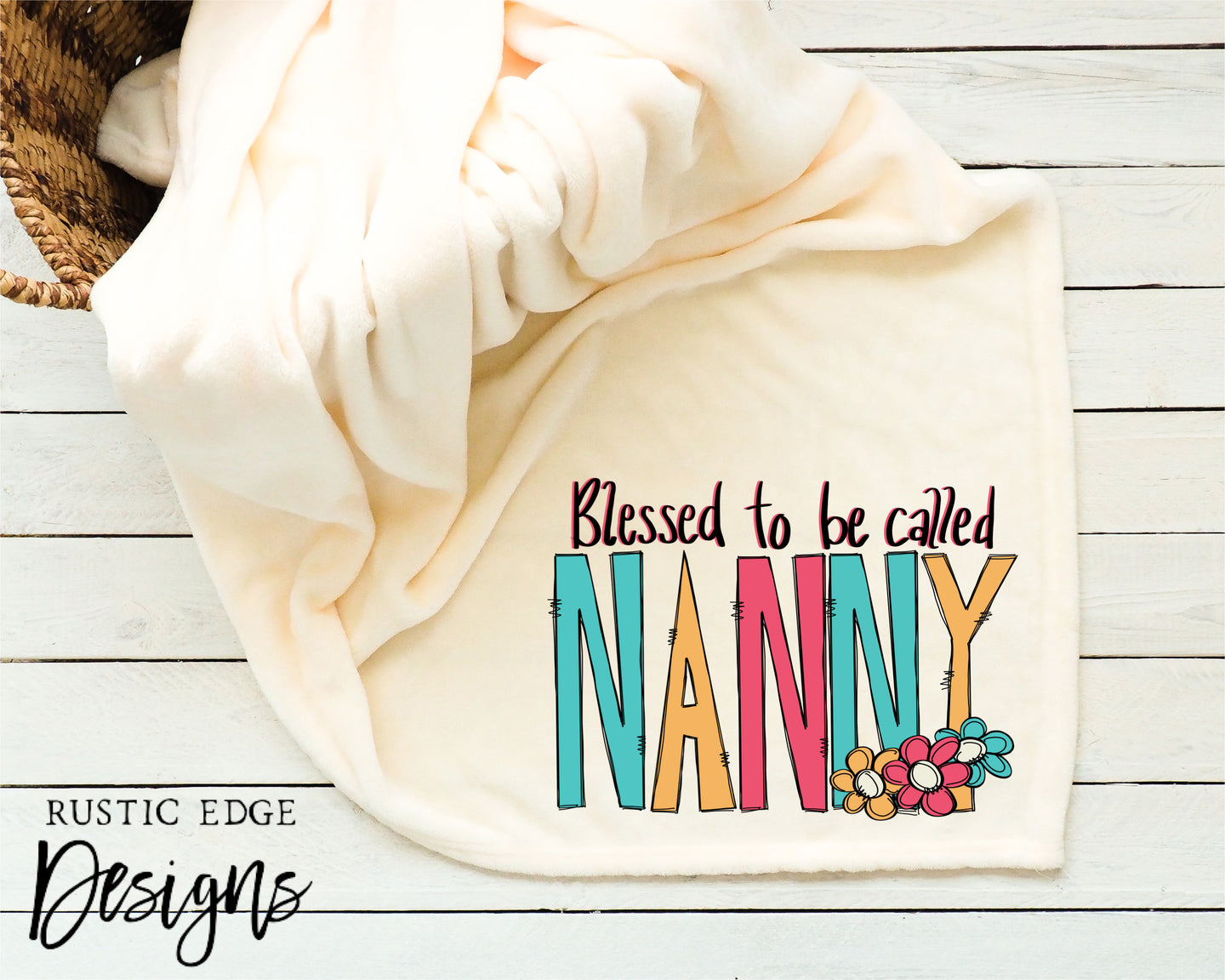 Blessed To Be Called Nanny Sublimation Throw