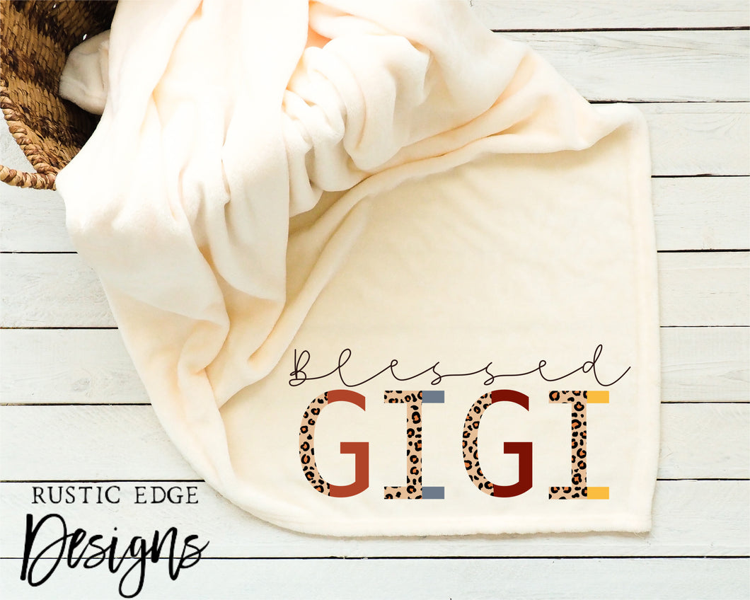 Blessed Gigi Sublimation Throw