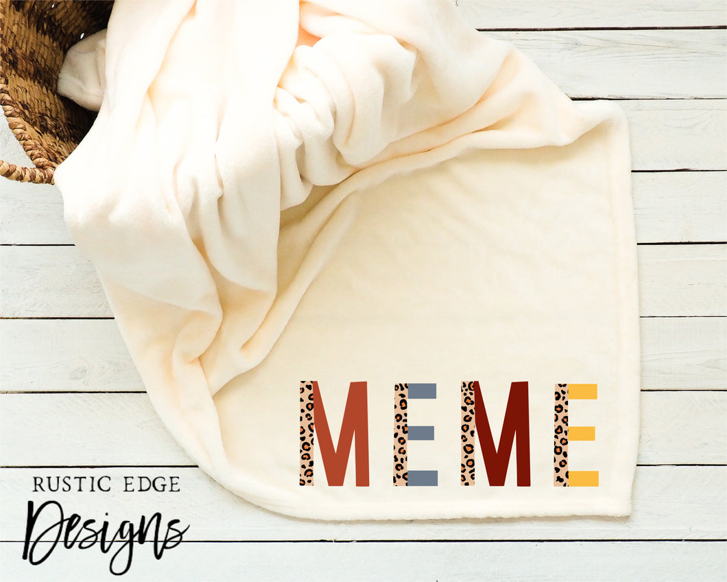 MEME Sublimation Throw