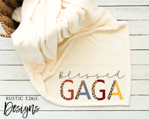 Blessed GAGA Sublimation Throw