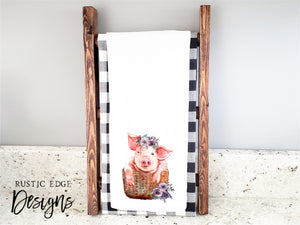 Pig In A Basket Kitchen Towel
