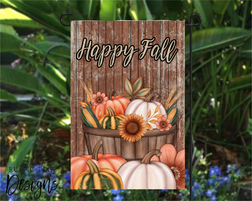 Happy Fall Pumpkin Garden Flag