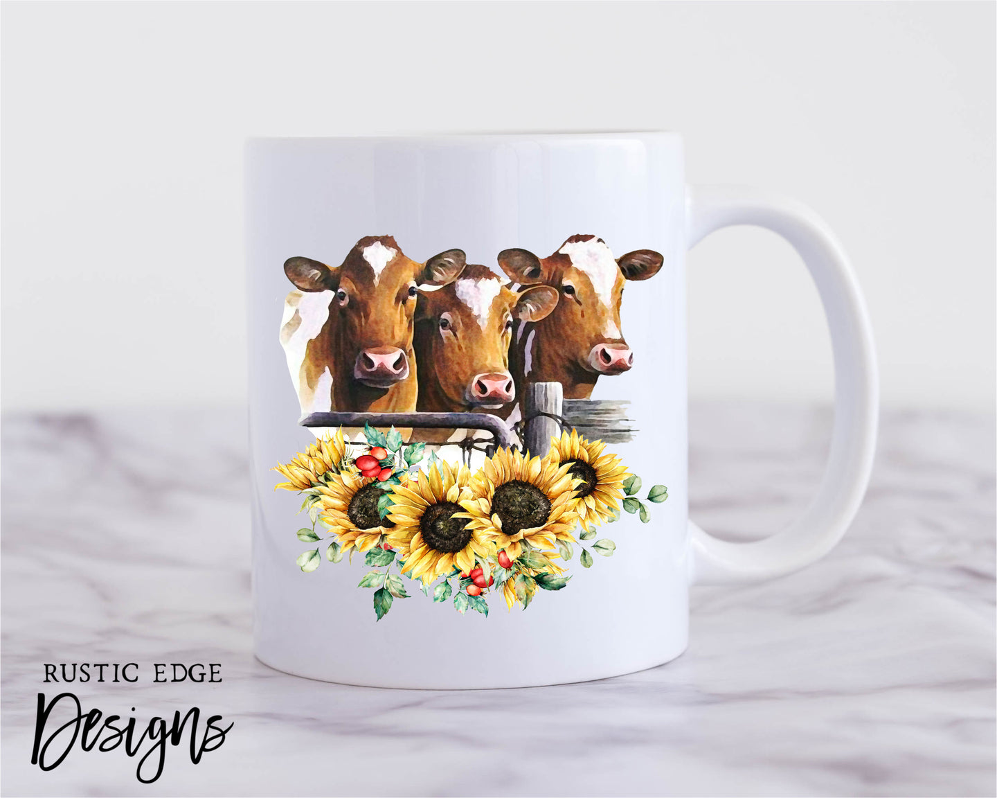 Cow & Sunflower Mug