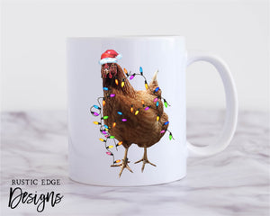 Christmas Chicken Mug