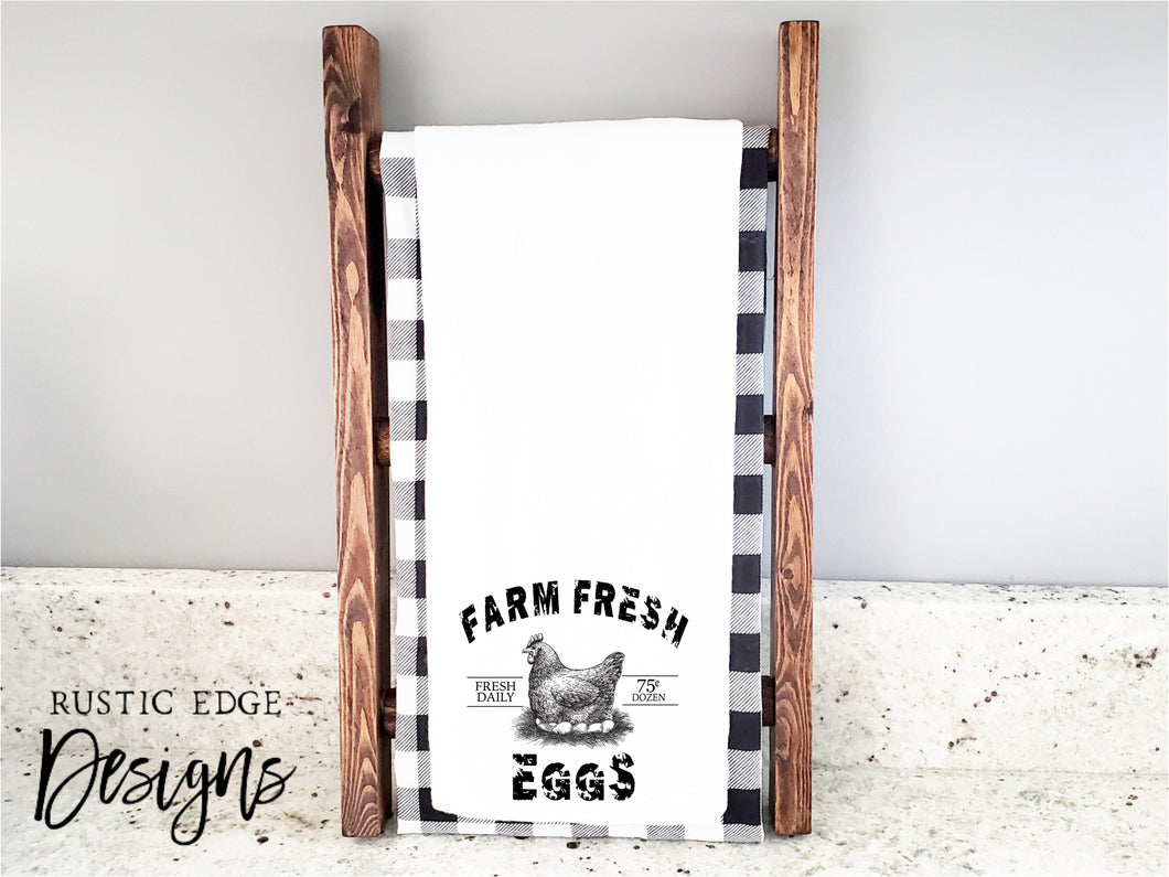 Farm Fresh Eggs Kitchen Towel