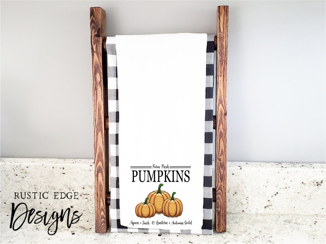 Farm Fresh Pumpkins Kitchen Towel