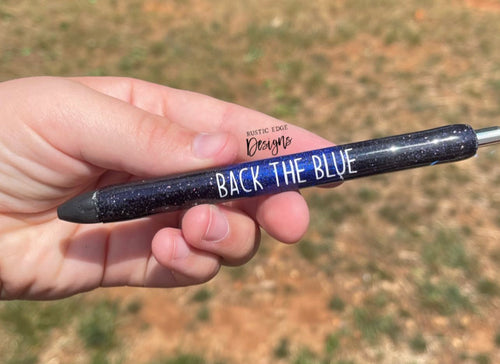Customizable Thin Blue Line Epoxy Pen