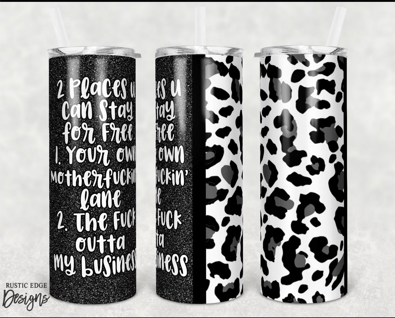 Two Places You Can Stay For Free Sublimation Tumbler