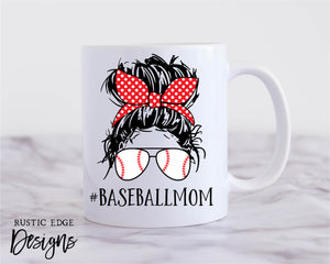 Baseball Mom Bun Mug
