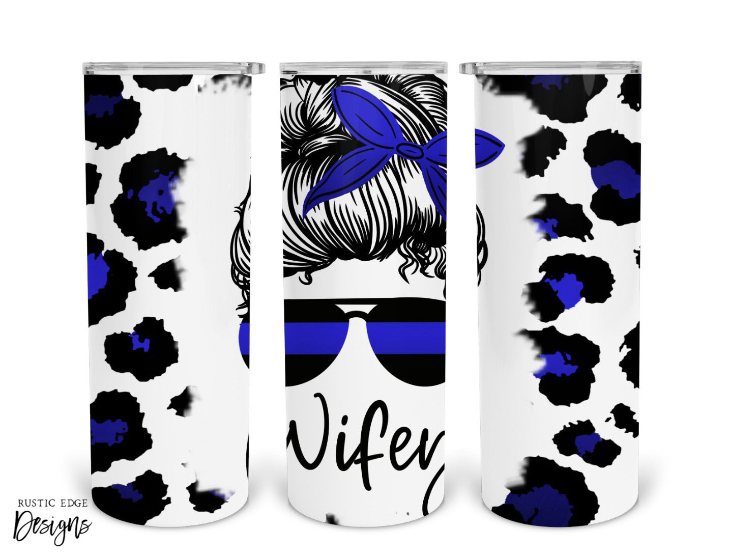 Thin Blue Line Wifey Sublimation Tumbler