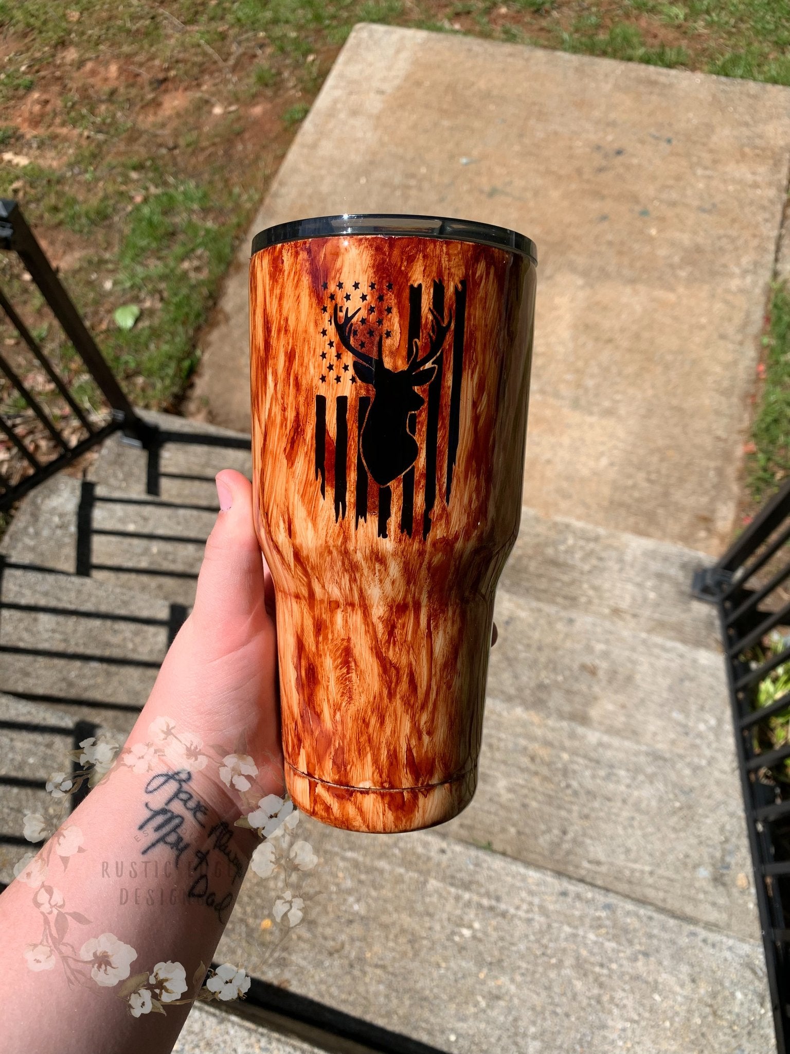 Wood Grain Tumbler/ Double Wall 