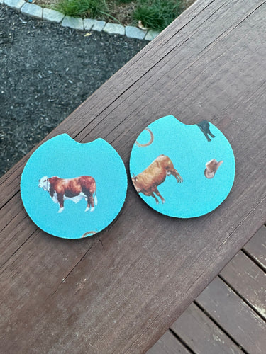 Cow Car Coasters