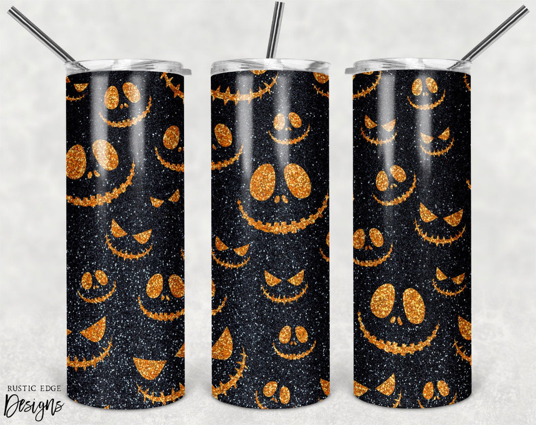 Pumpkin Face Sublimation Tumbler