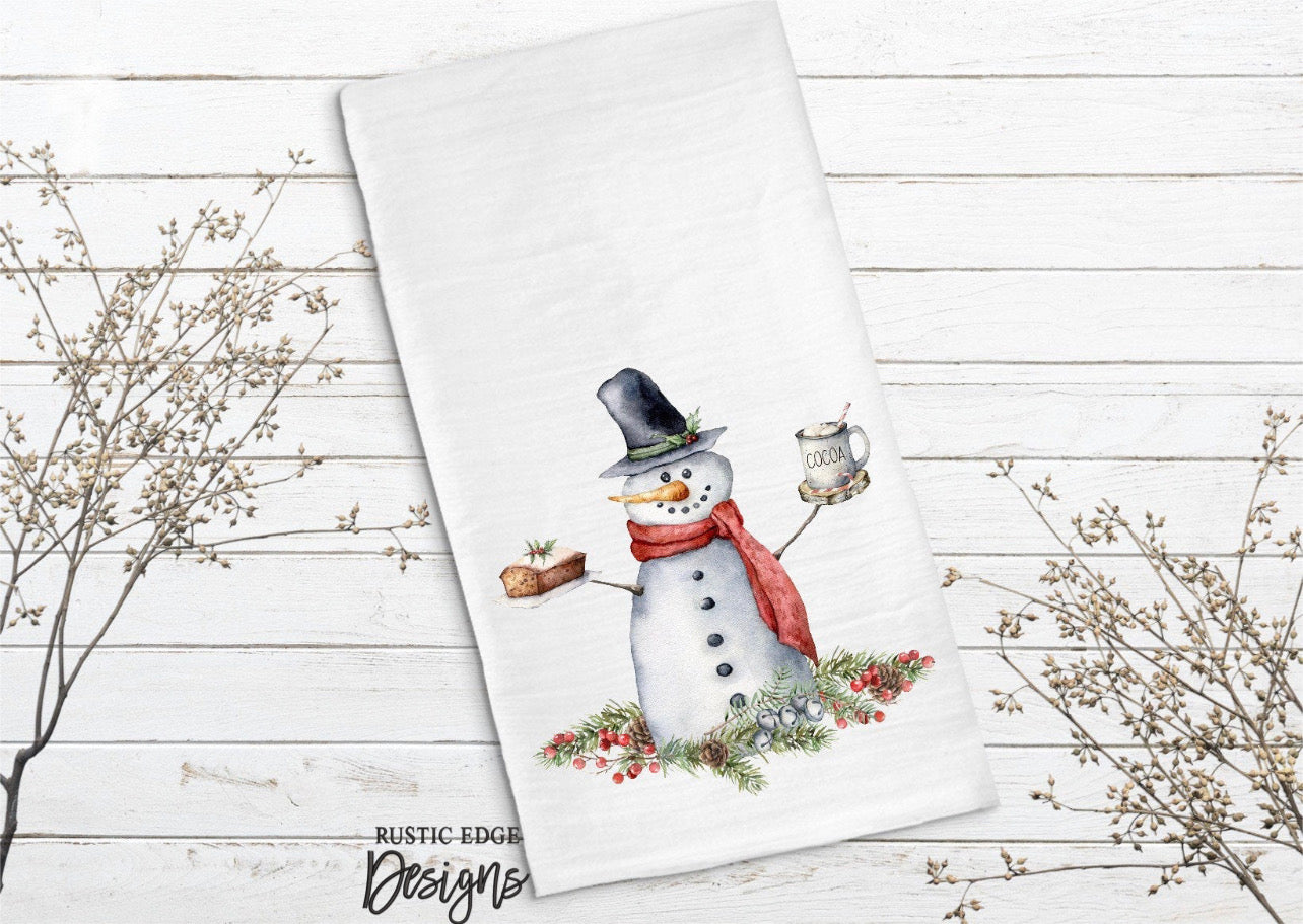 Snowman Kitchen Towel