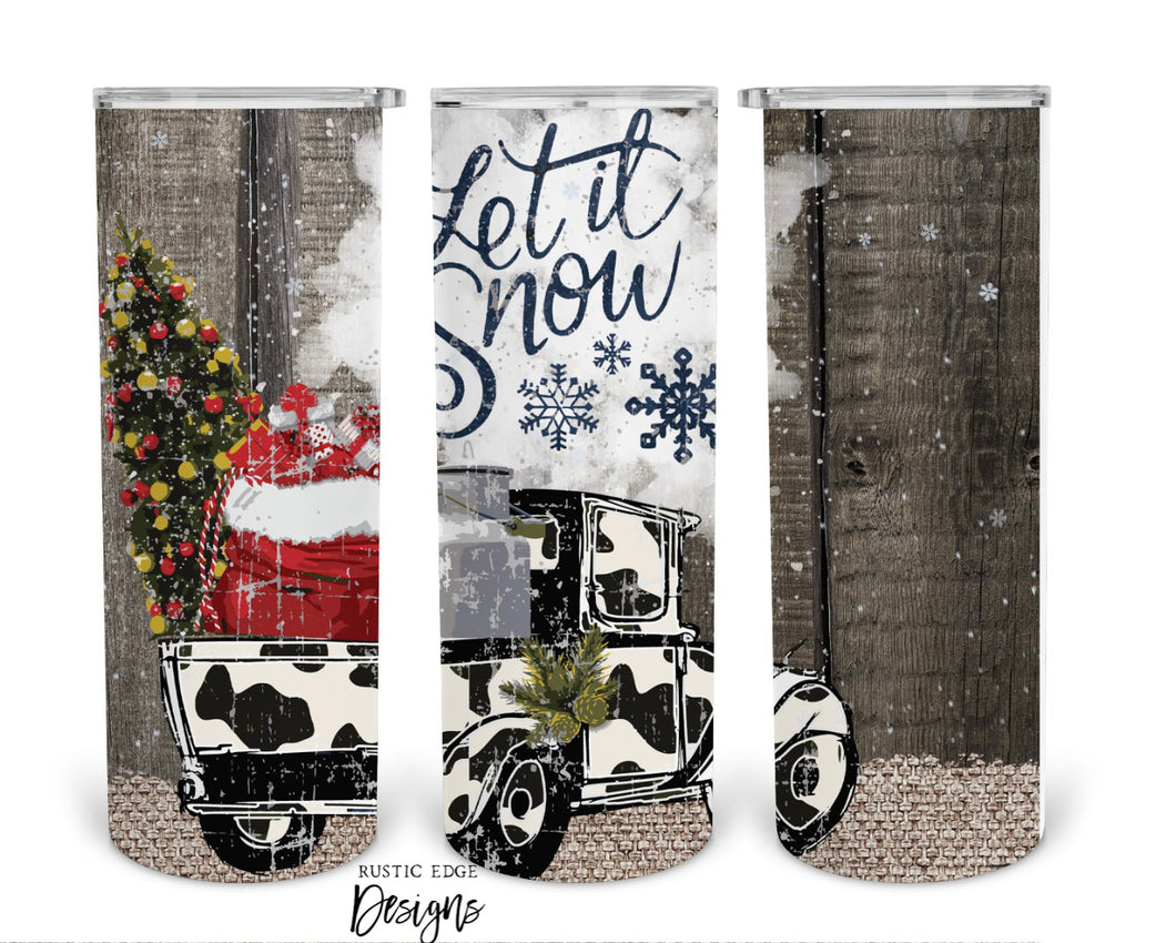 Let It Snow Sublimation Tumbler