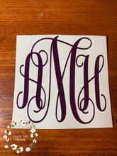 Load image into Gallery viewer, Single Color Monogram Decal