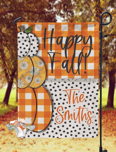 Personalized Pumpkin Garden Flag