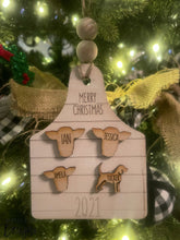 Load image into Gallery viewer, Personalized Wooden Cow Tag Ornament