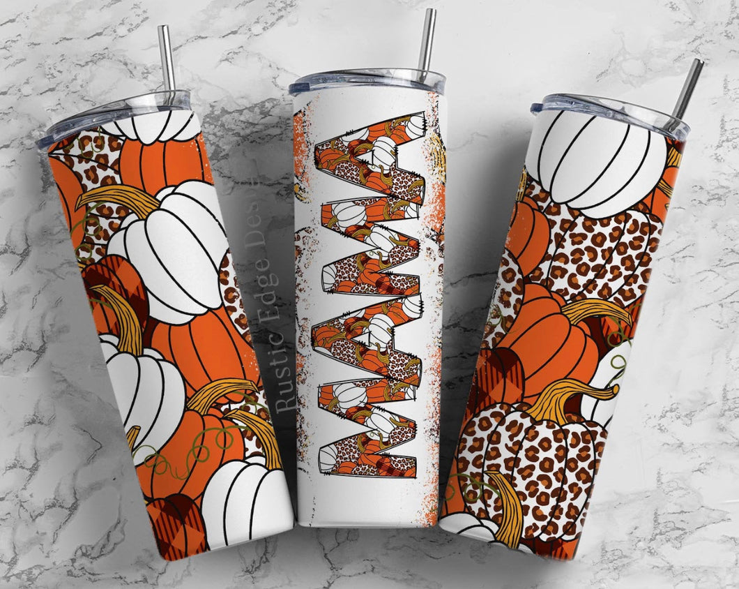 Mama Pumpkin Sublimation Tumbler