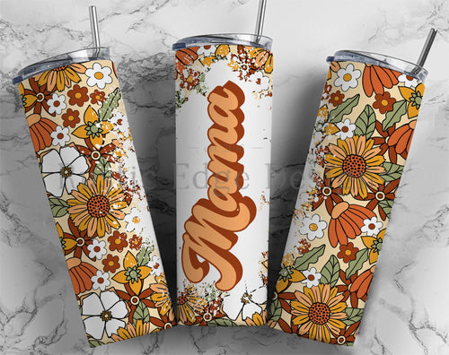 Boho Floral Mama Sublimation Tumbler
