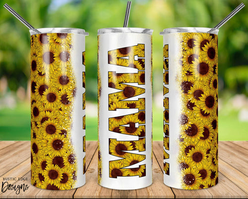 Mama Sunflower Sublimation Tumbler