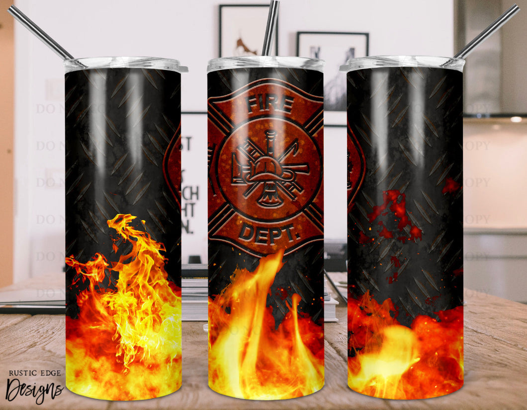 Fire Department Sublimation Tumbler