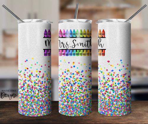 Crayon Personalized Sublimation Tumbler