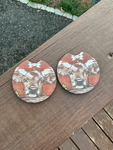 Calf Car Coasters