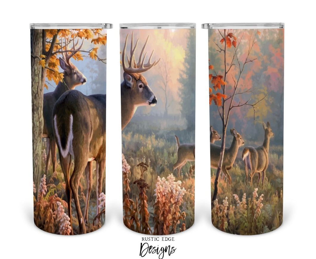 Fall Deer Sublimation Tumbler