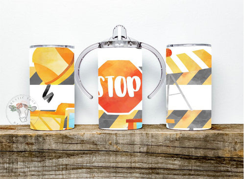 Construction Sublimation Sippy Tumbler